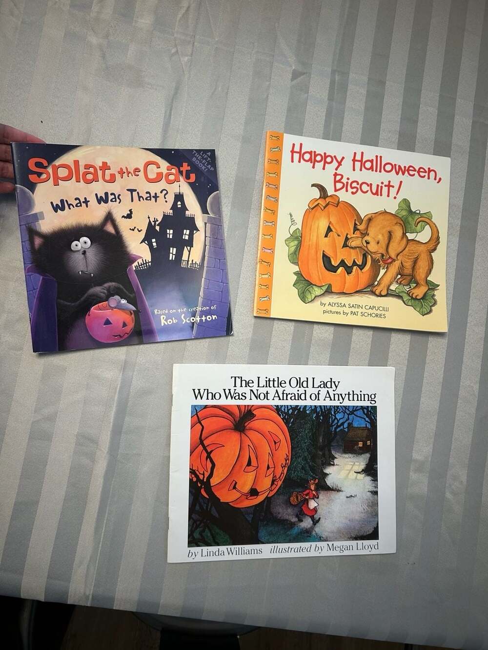 Bundle of 3 gently used Halloween-themed children's picture books